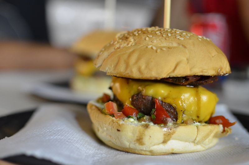 Cheeseburger Smash pizza with burger patty and pickles